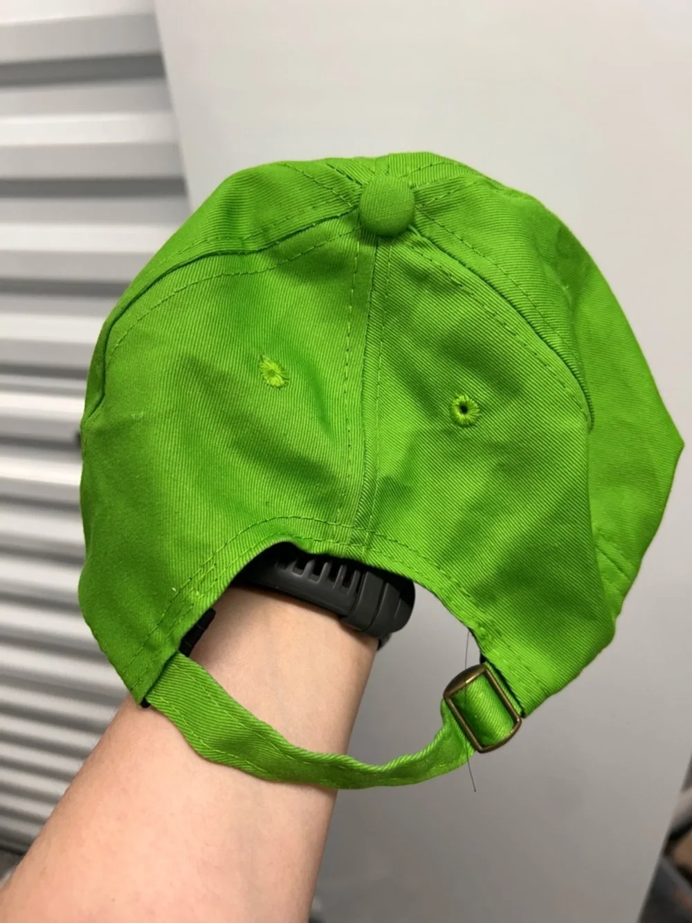 Ralph Lauren Neon Green Polo Cap with Black Pony - Picture 2 of 3